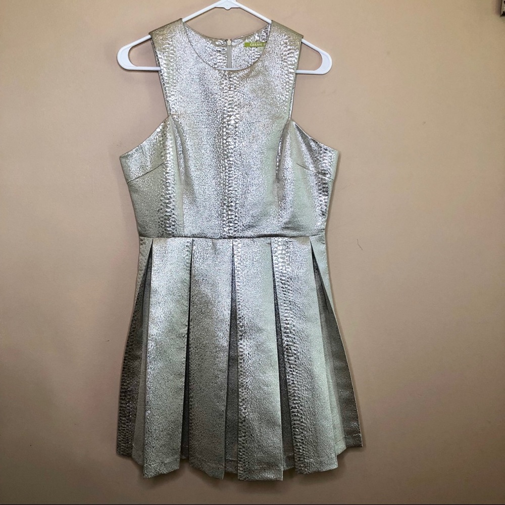 Gianni Bini gold metallic dress